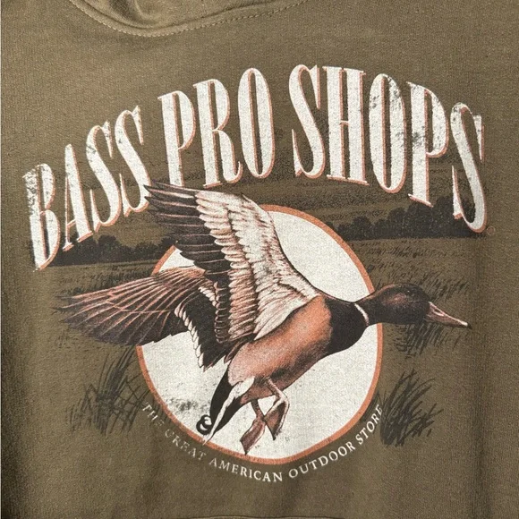 Bass Pro Shops Mallard Men’s Large Hoodie NWOT OD Green - Picture 3 of 6